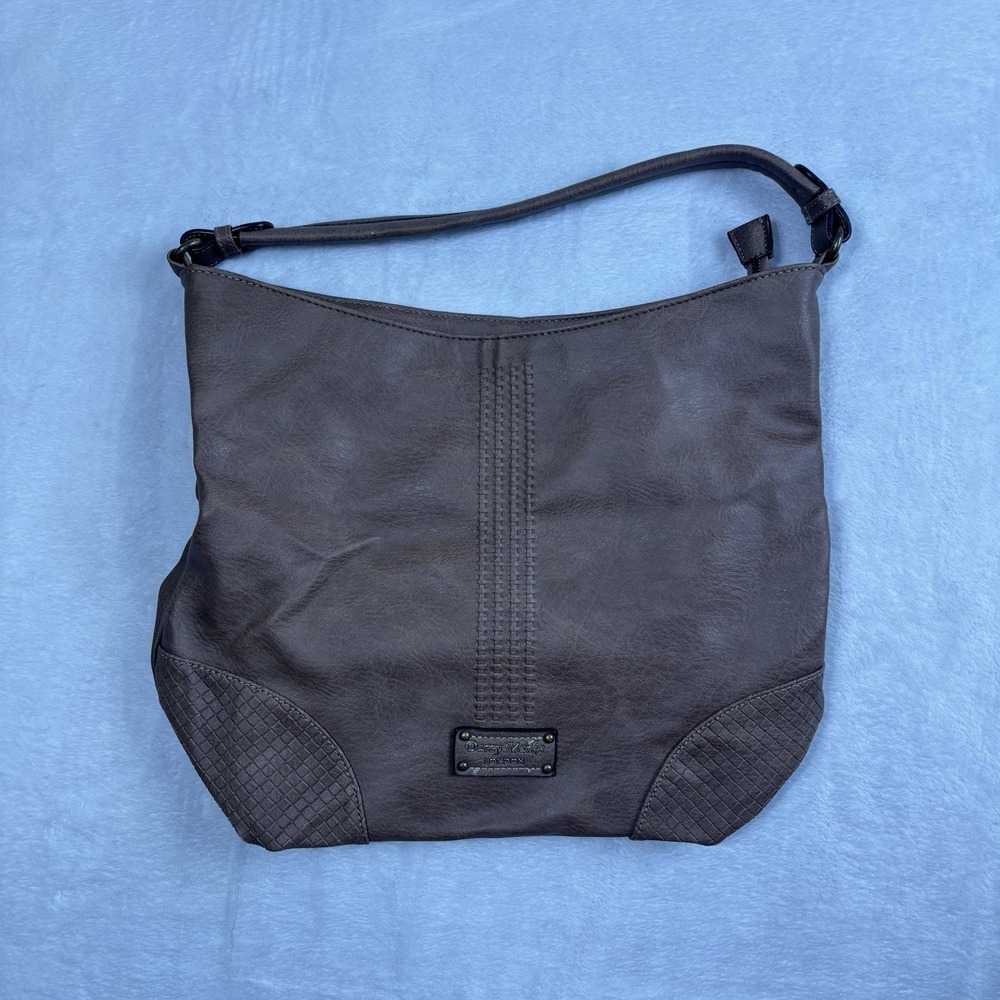 Darcy Marks London Brown Faux Leather Handbag Purse Shoulder Bag‎